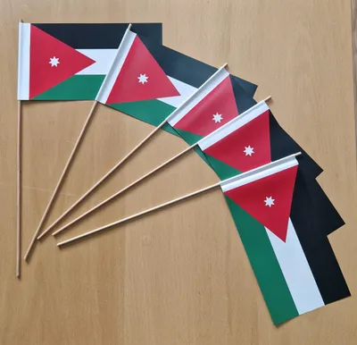 Produktbild von Papierfähnchen Jordanien 50 Stück