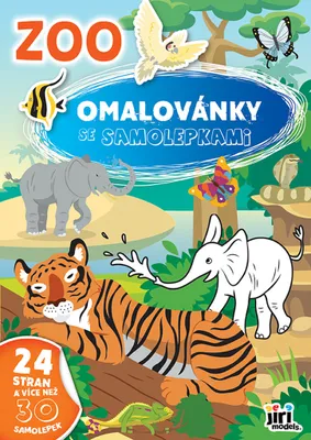 Obrázek produktu pro Omalovánka A4 se samolepkami ZOO