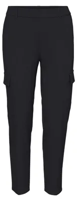 Produktbild von VERO MODA VMMAYA Petite Hose Damen Loose Fit Stoffhose Bundfaltenhose Schwarz M