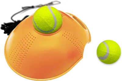 Productafbeelding van Tennis Trainer - Bal Trainer - Tennis Oefenen - Met Elastisch Koord - 1 Bal - Oranje