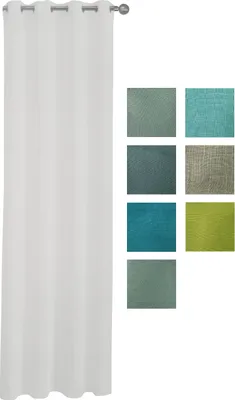 Produktbild von Gardinen Vorhänge Ösenvorhang 140*240/250 cm 100% Polyester (Grün 6)
