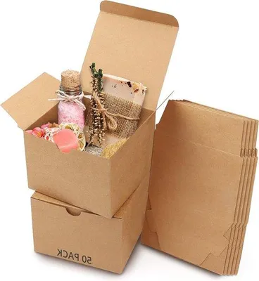 Zdjęcie produktu dla Pudełka na prezenty 12 x 12 x 9 cm, kartonowe, łatwe w montażu