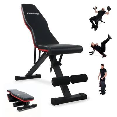 Produktbild von Mobiclinic Fit klappbare Hantelbank Multifunktion 120kg belastbar Sitz und Rückenlehne verstellbar FlexFit Multifunktional Home Gym