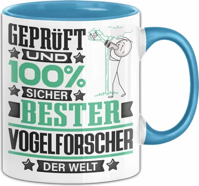 Produktbild von Vogelforscher Geschenk Lustiger Spruch für Vogelforscher Geschenkidee Bester Vogelforscher Der Welt (Blau)