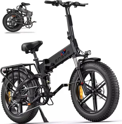 Produktbild von 20*4.0 Zoll Fat Tire Klappräder ALL-terrain Elektrofahrrad E-Bike 8 Gänge Cityräder 16AH Mountainbike MTB Offroad E-Bike Schwarz