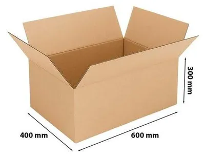 Zdjęcie produktu dla Karton Klapowy Pudełko Kartonowe 600x400x300mm FEFCO 201 3-Warstwowy EKO Paletowy Gabaryt C