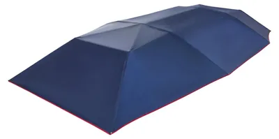 Image de Tente de protection solaire pour voiture - Tente de toit de voiture semi-automatique - 4,2 x 2,2 m - Imperméable - Protection UV - Résistante au vent (avec cordes) - Fibre de verre et tissu Oxford - Bleu marine