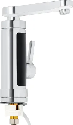 Produktbild von Elektrischer Durchlauferhitzer-Wasserhahn - Sofort-Warmwasser Armatur - Leistung 3000 W - Aufheizung 3 s - Temperaturregelung - Einhebel - ABS-Material - Silber