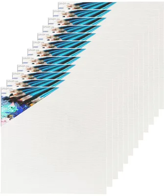 Produktbild von PE Malerei Leinwand 25x25 cm 12er Set Malplatten