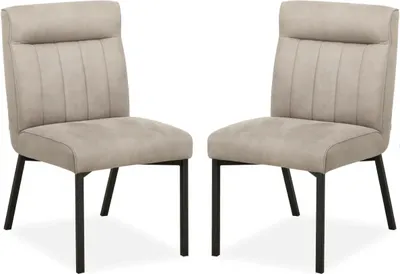 Obrázok produktu pre MX Sofa: Jedálenská stolička Jagger – piesková farba (sada 2 kusov)