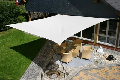 Immagine prodotto di EDUPLAY 160074 Tenda di protezione solare, 5x5m, quadrata, bianca