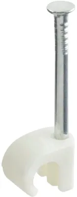 Productafbeelding van Famanu kabelklemmen, rond, wit - voor kabels van 5-7 mm - 100 stuks