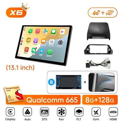 Produktbild von Autoradio – Infotainmentsystem – Multimedia-Player – 13,1-Zoll-Display – Drahtlose CarPlay- und Android Auto-Unterstützung