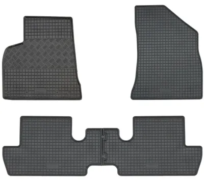 Gummifußmatten Set 4-teilig für Peugeot 3008 (2009-2016), schwarz