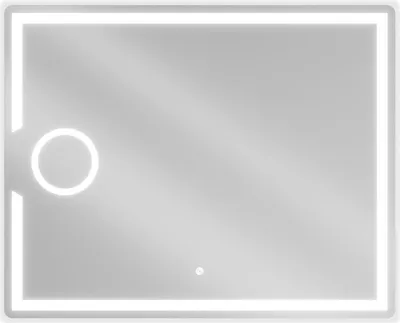 Obrázek produktu pro Mexen Onyx podsvícené koupelnové zrcadlo s kosmetickým zrcátkem 100 x 80 cm, LED 6000K, ventilátor - 9813-100-080-611-00