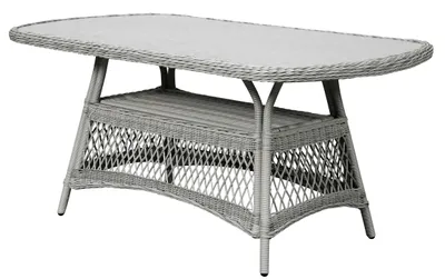 Produktbild von Hvalo Gartentisch 165 x 90 cm, mit Glasplatte, sand.