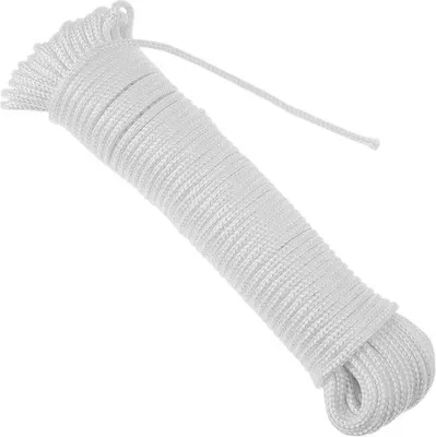 Obrázok produktu pre Polstrované polyesterové lano 20 m x 3 mm, biele