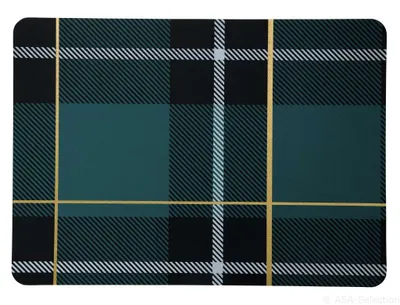 Immagine prodotto di ASA Selection leather optic Tischset Tartan petrol 46 × 33 cm