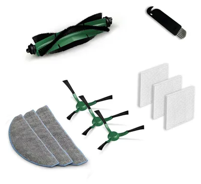Produktbild von Ersatzzubehör für Irobot Roomba Combo Essential Y0110 Y0112, 1 Hauptbürste, 3 Wischpads, 3 HEPA-Filter, 3 Seitenbürsten, Staubsauger-Ersatzteile