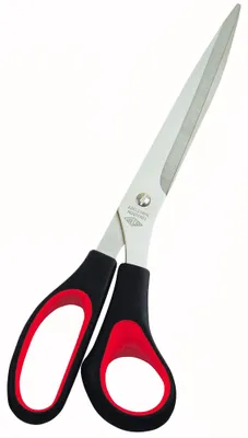 Produktbild von Wedo 97610 Schere (Edelstahl Soft, 10 Zoll, Softgriff 25,5 cm) schwarz/rot