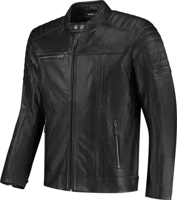 Produktbild von Rusty Stitches Cooper Motorrad Lederjacke, schwarz, 4XL