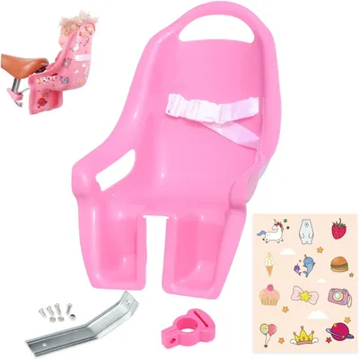 Produktbild von Poppenzitje Kinderfahrrad - Mit 21 Aufklebern - Mit Sicherheitsgurt