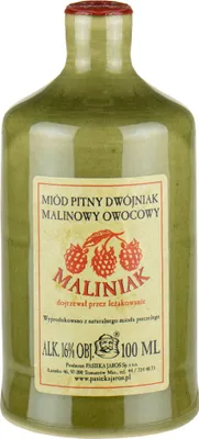 Obrázok produktu pre Medovina Dwojniak Maliniak 100 ml v kameninovej fľaši