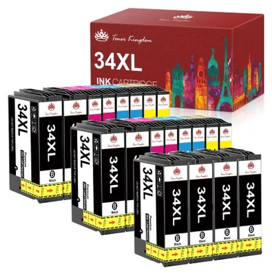 Produktbild von 20PK Multipack Druckerpatronen für Epson 34 XL Druckerpatronen WorkForce Pro WF3700 3720 Series WF3725DWF