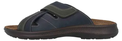 Produktbild von Jomos Pantoletten in Übergrößen Blau 506604 12 8098 große Herrenschuhe