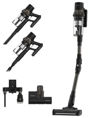 Imagen del producto de Aspiradora vertical inalámbrica Taurus Homeland X9 Pro para mascotas y automóviles, con batería, para uso en seco, filtro HEPA, sin bolsa, capacidad de 0.7 litros, 615W, color y marrón, batería de 2.5 Ah
