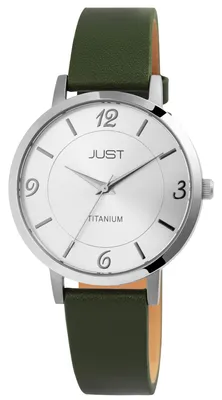 Produktbild von Just Titan Damenuhr mit Echtlederarmband, 5 ATM