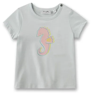 Produktbild von Sanetta Pure Mädchen T-Shirt hellblau Seepferd 62