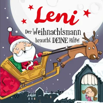 Produktbild von Namens-Weihnachtsbuch - Deine persönliche Weihnachtsgeschichte mit Namen Leni