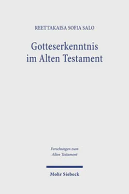 Produktbild von Gotteserkenntnis im Alten Testament