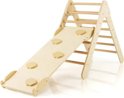 Imagen del producto de Kit de escalada 3 en 1 con tobogán y ángulo de inclinación ajustable