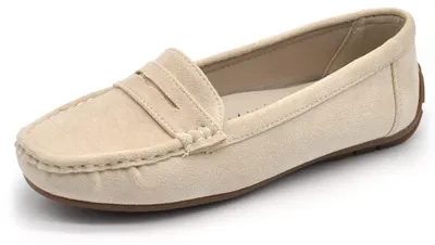Immagine prodotto di IF Fashion FT245 - Mocassini da donna con strass, in pelle scamosciata, taglia 40 EU