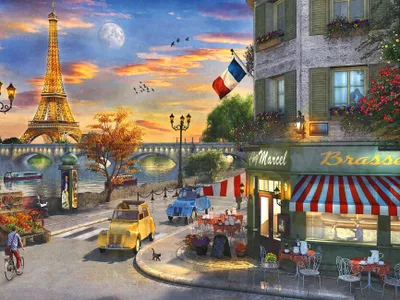 Image de Puzzle Ravensburger, "Paris Romantique" - 1500 pièces, puzzle pour adultes