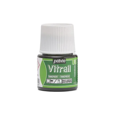 Produktbild von Pebeo Vitrail Transparente Glasfarbe, 45 ml, 18 Chartreuse