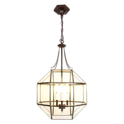 Zdjęcie produktu dla Clayre & Eef Lampa wisząca 40x40x190 cm szkło przezroczyste