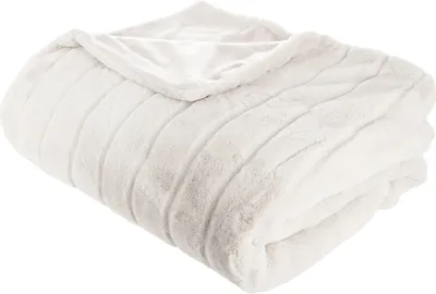 Produktbild von Eazy Living Kuscheldecke 230 x 180 cm Weiß Schafsfell