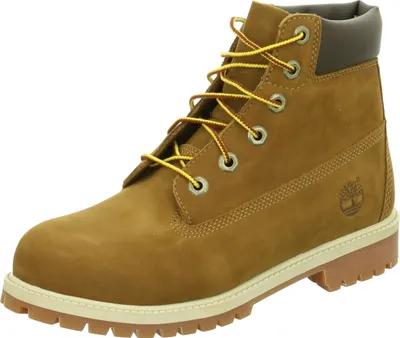 Produktbild von Timberland Jugends 6" Prämie Schnürung Leder Stiefeletten Rost – 3 UK / Rost