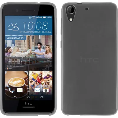 Produktbild von PhoneNatic Case kompatibel mit HTC Desire 728 - weiß Silikon Hülle transparent + 2 Schutzfolien