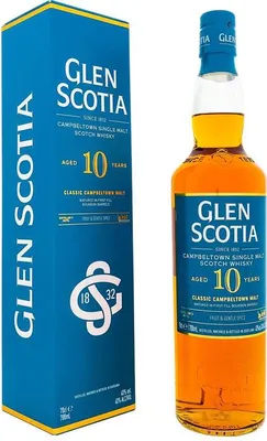 Produktbild von Glen Scotia 10 Years Unpeated + Box 700ml 40% Vol.