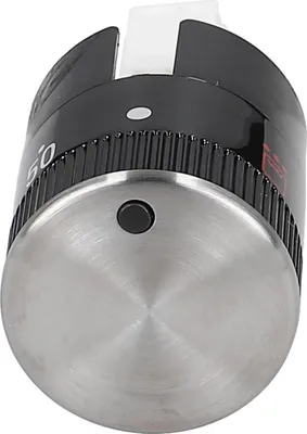 Produktbild von Knebel Kochstelle Drehgriff Drehknopf Schalter Backofentemperatur Grill Wahlschalter schwarz/silber versenkbar Backofen Herd Ofen Bosch Siemens 00423072 423072 HE100550