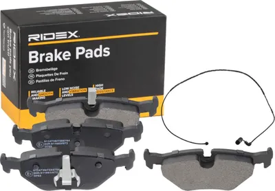 Produktbild von RIDEX 402B1775 Bremsbeläge Satz Hinten für BMW 3 Limousine (E46) 3 Touring (E46) 3 Coupe (E46) 3 Cabrio (E46) 3 Compact (E46)