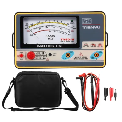 Obrázek produktu pro Digitální megaohmmetr 0-2000 MΩ, 1000 V DC - Ruční tester izolace s vysokou přesností, kompaktní a mobilní