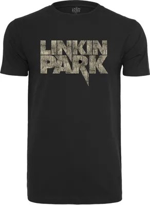Produktbild von Linkin Park Distressed Logo T-Shirt L Schwarz