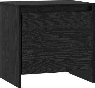 Produktbild von Nachttisch Schwarz Eichen-Optik 45 x 34 x 44,5 cm Holzwerkstoff