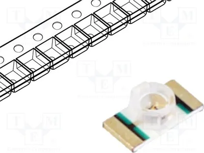 Obrázok produktu pre 5x LED SMD, červená, 2 ÷ 2,4 V, 1206, 3,2 x 1,6 x 1,1 mm, 45 ÷ 100 mcd, 70°, 20 mA, LTST-C21KRKT, LED dióda