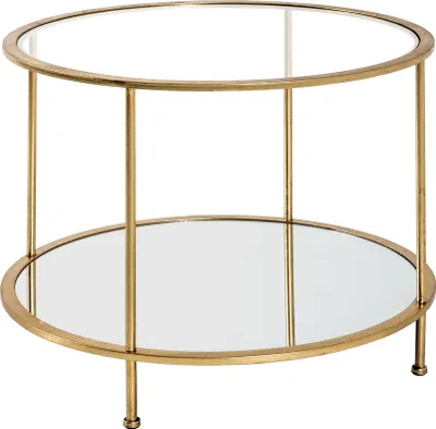 Produktbild von HAKU Möbel Beistelltisch gold - Maße: H 45 cm x Ø 60 cm; 20288